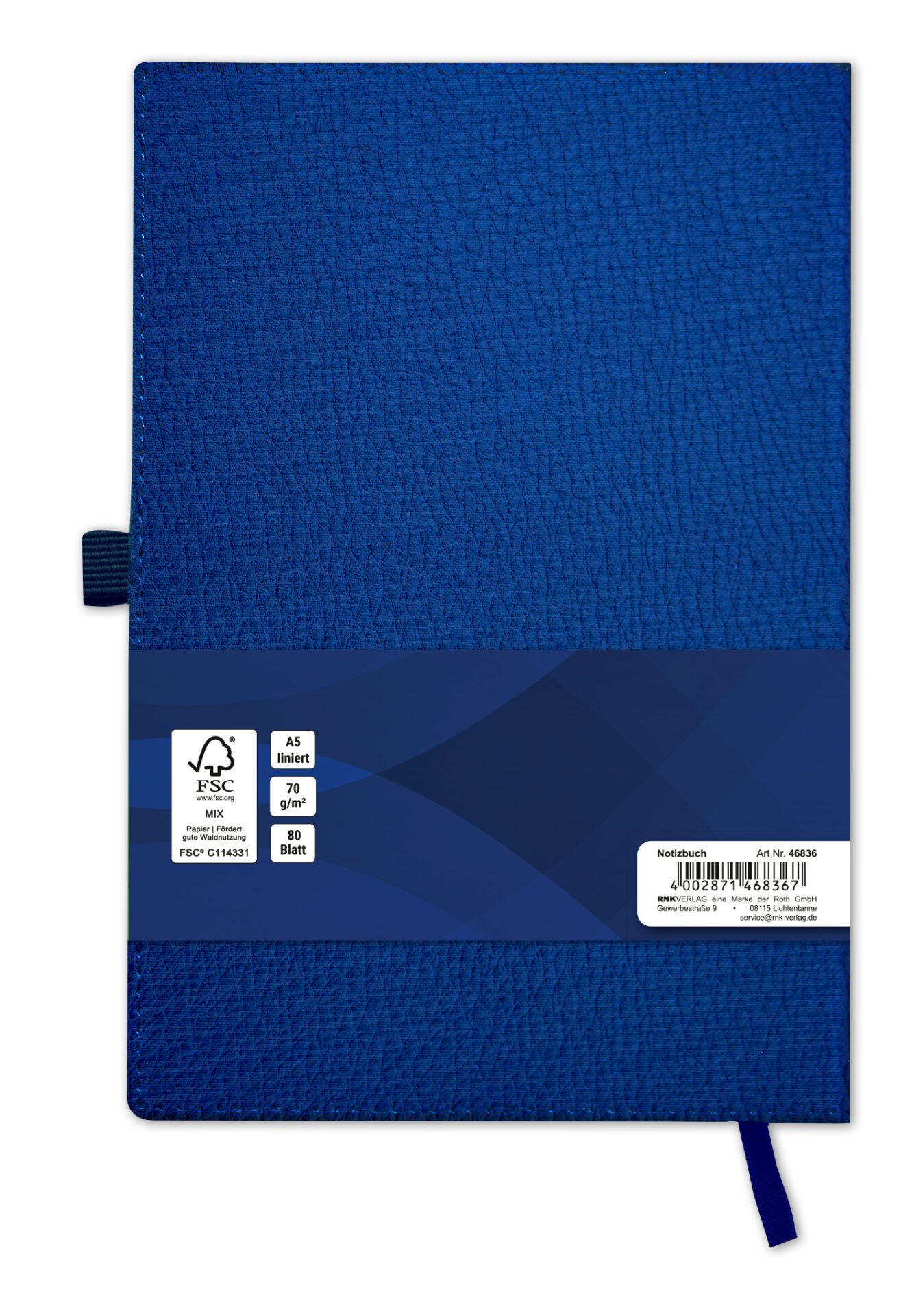 rnk-softline-pro-softcover-notizbuch-a5-liniert-blau image 2