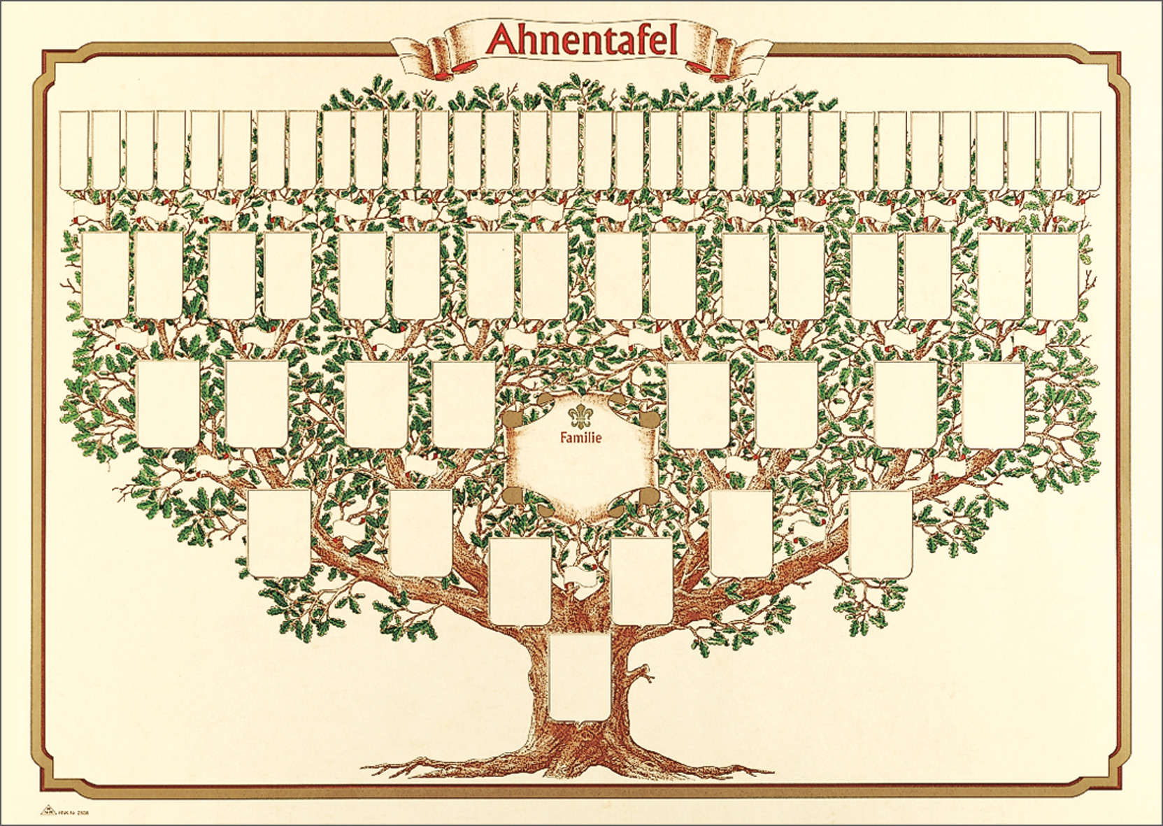 rnk-skizzierter-baum-schmuck-ahnentafel-70x50-cm-6-generationen image 1