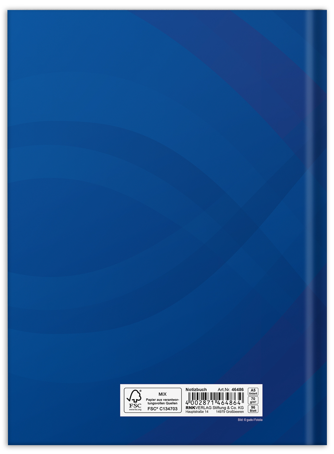 rnk-business-blau-notizbuch-din-a5-liniert-hardcover image 2