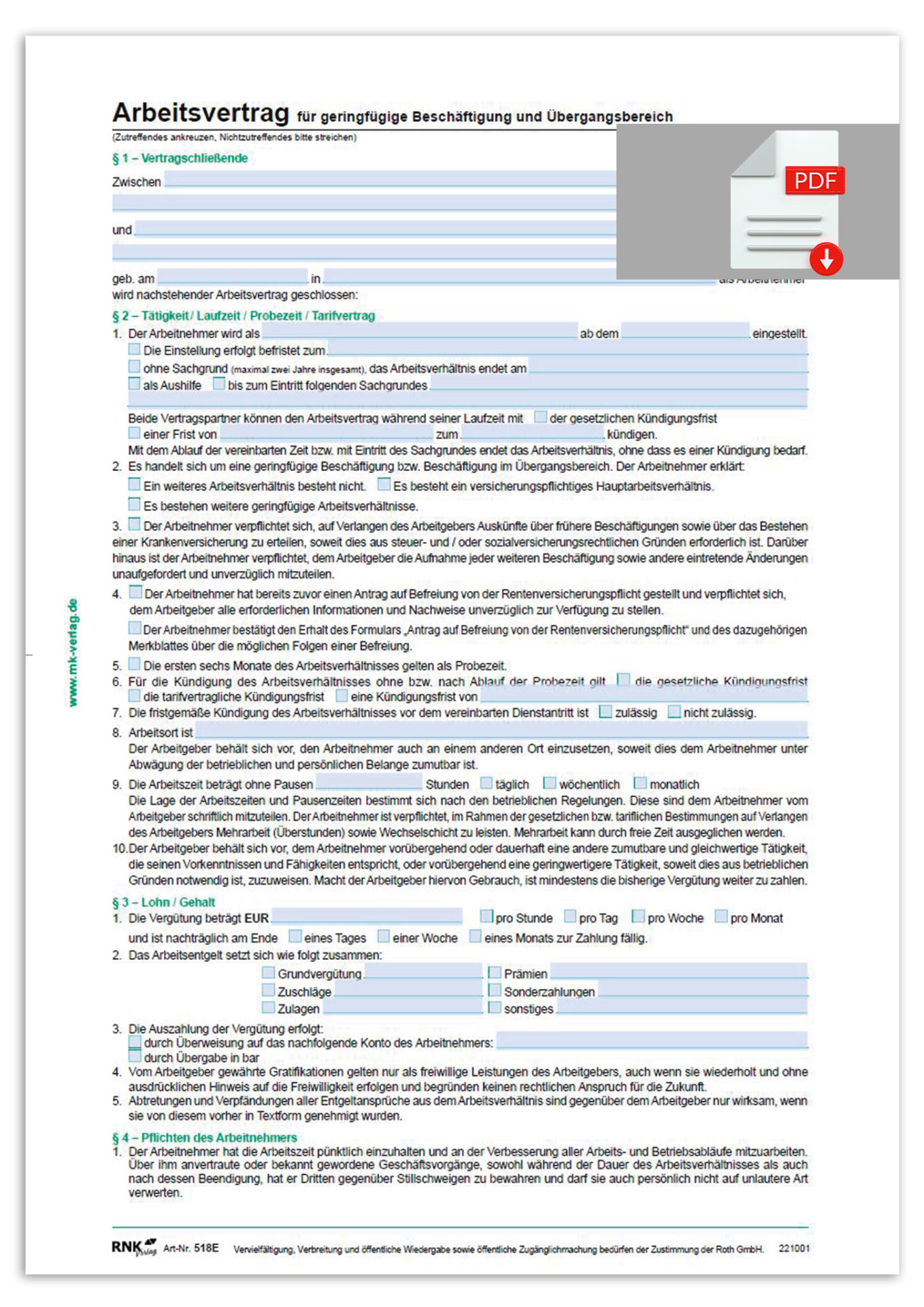 rnk-arbeitsvertrag-geringf-gig-teilzeit-selbstdurchschreibend image 1