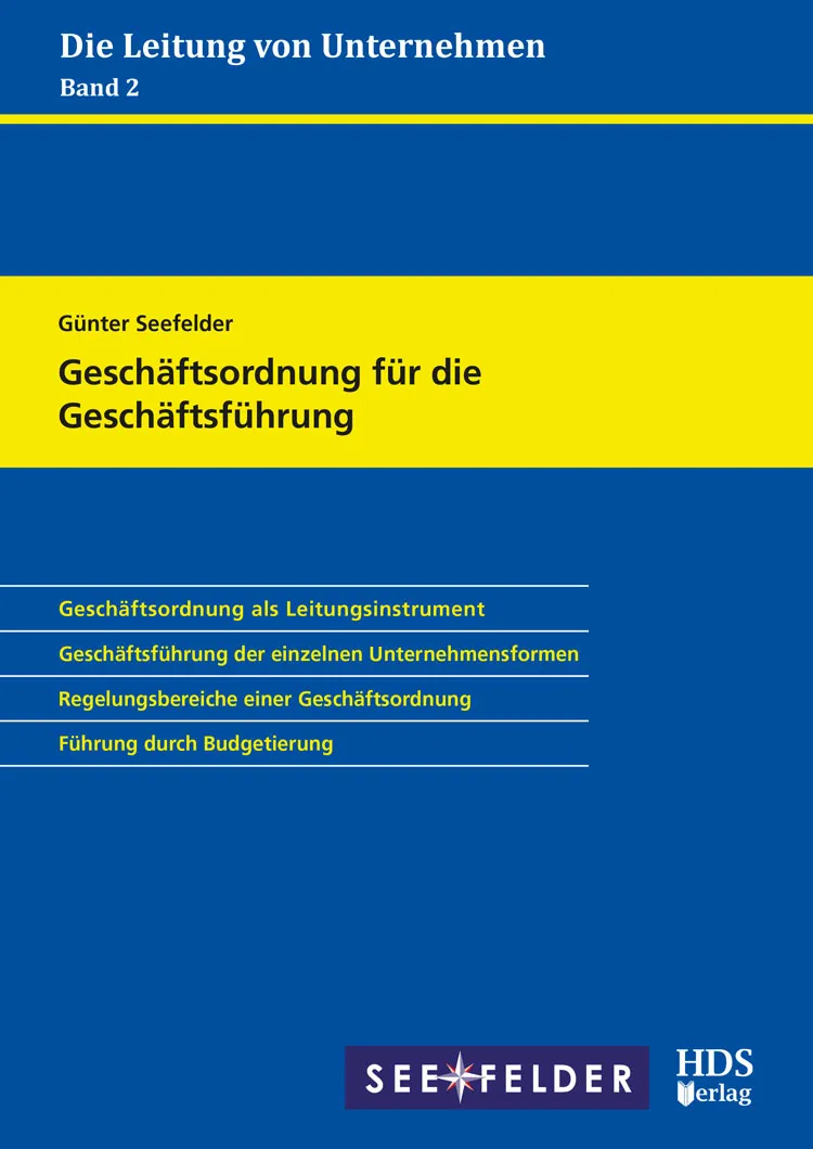 hds-recht-gesch-ftsordnung-f-r-die-gesch-ftsf-hrung-1-auflage-buch-band-2 image 1