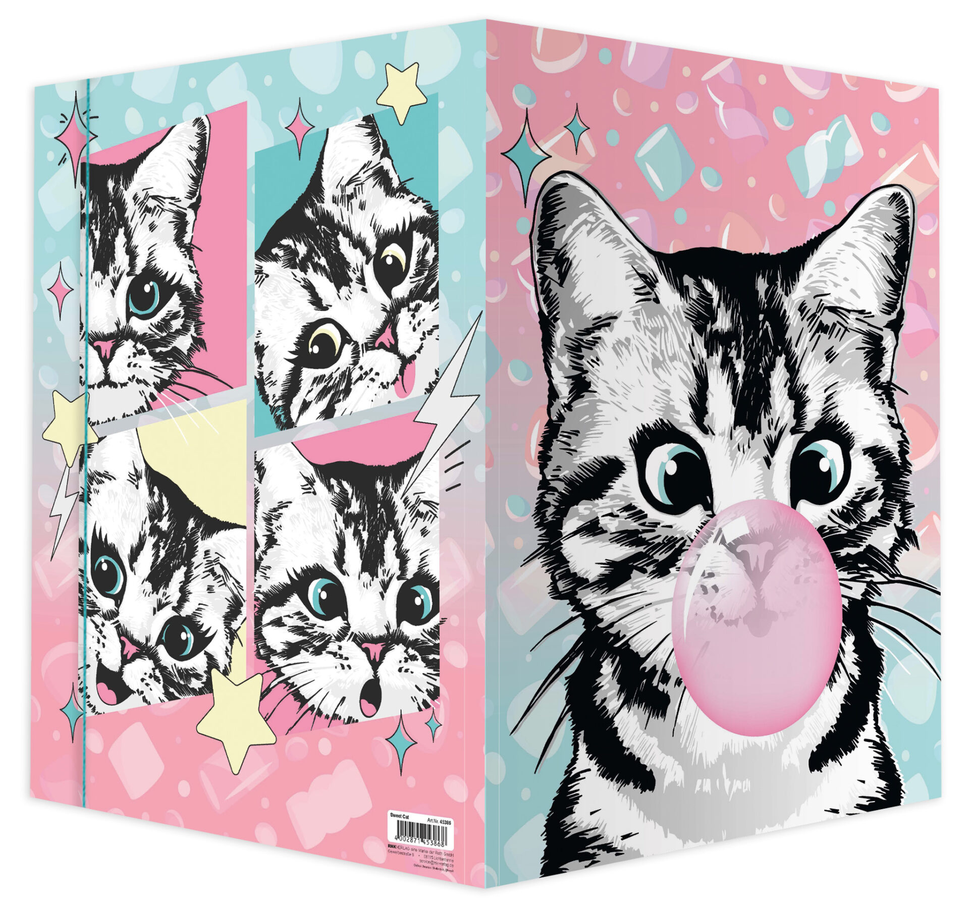 rnk-sweet-cat-zeichenmappe-a3-karton-mit-gummizug image 2