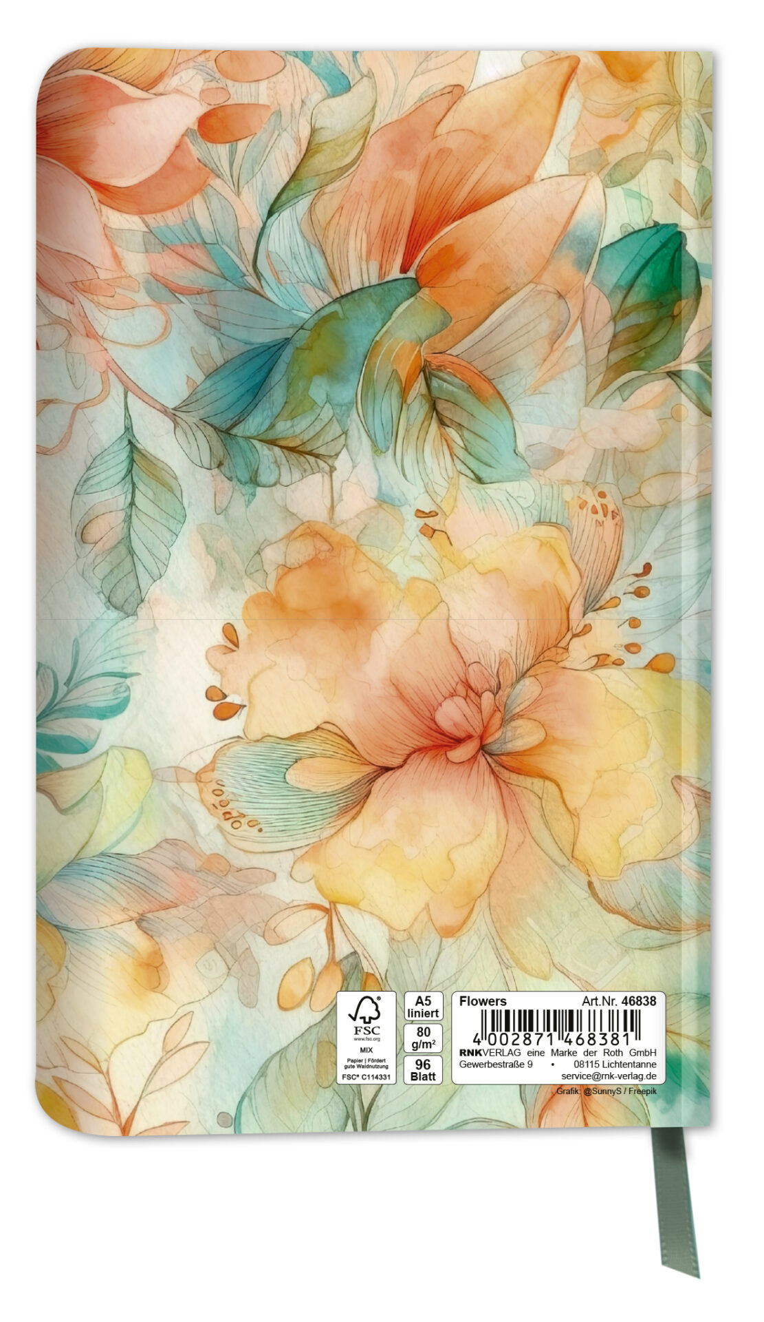 rnk-notizbuch-flowers-135x210-liniert-magnetverschluss image 5