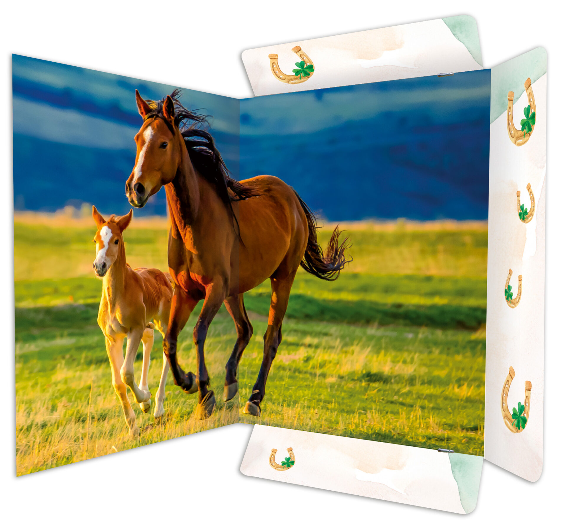 rnk-free-horses-zeichenmappe-a3-blau-gummizug image 2