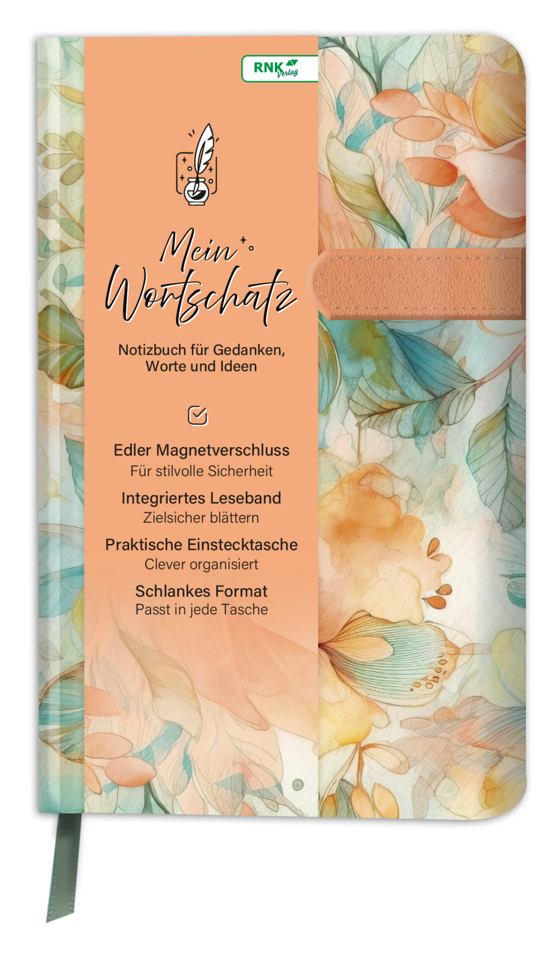 rnk-notizbuch-flowers-135x210-liniert-magnetverschluss image 2