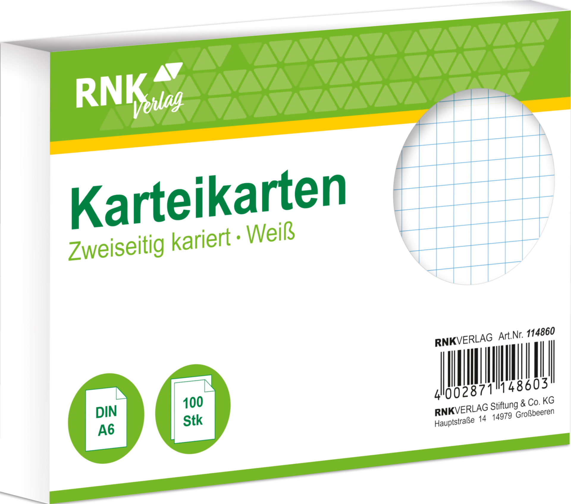rnk-karteikarten-a6-wei-kariert-100-st-ck image 1