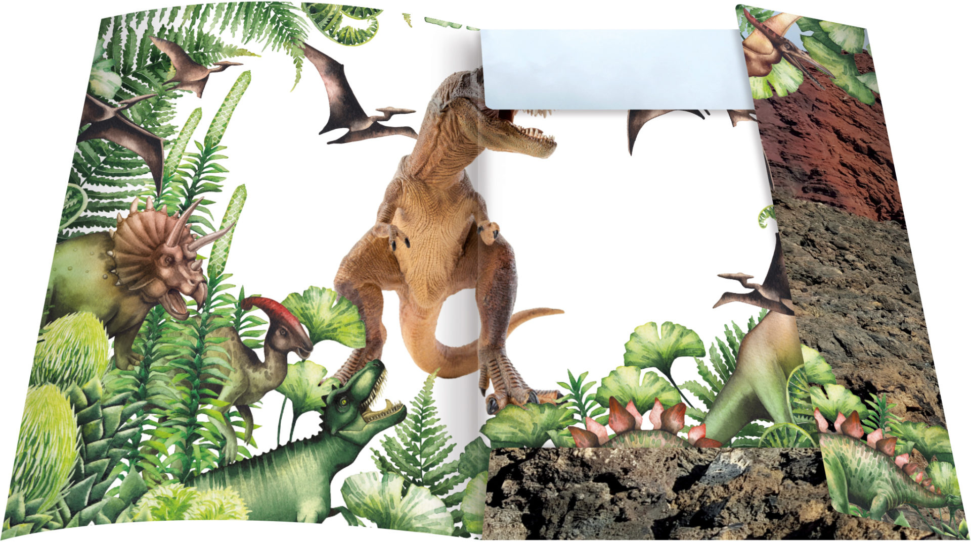 rnk-t-rex-zeichenmappe-din-a3-blau-karton-gummizug-1-st-ck image 2