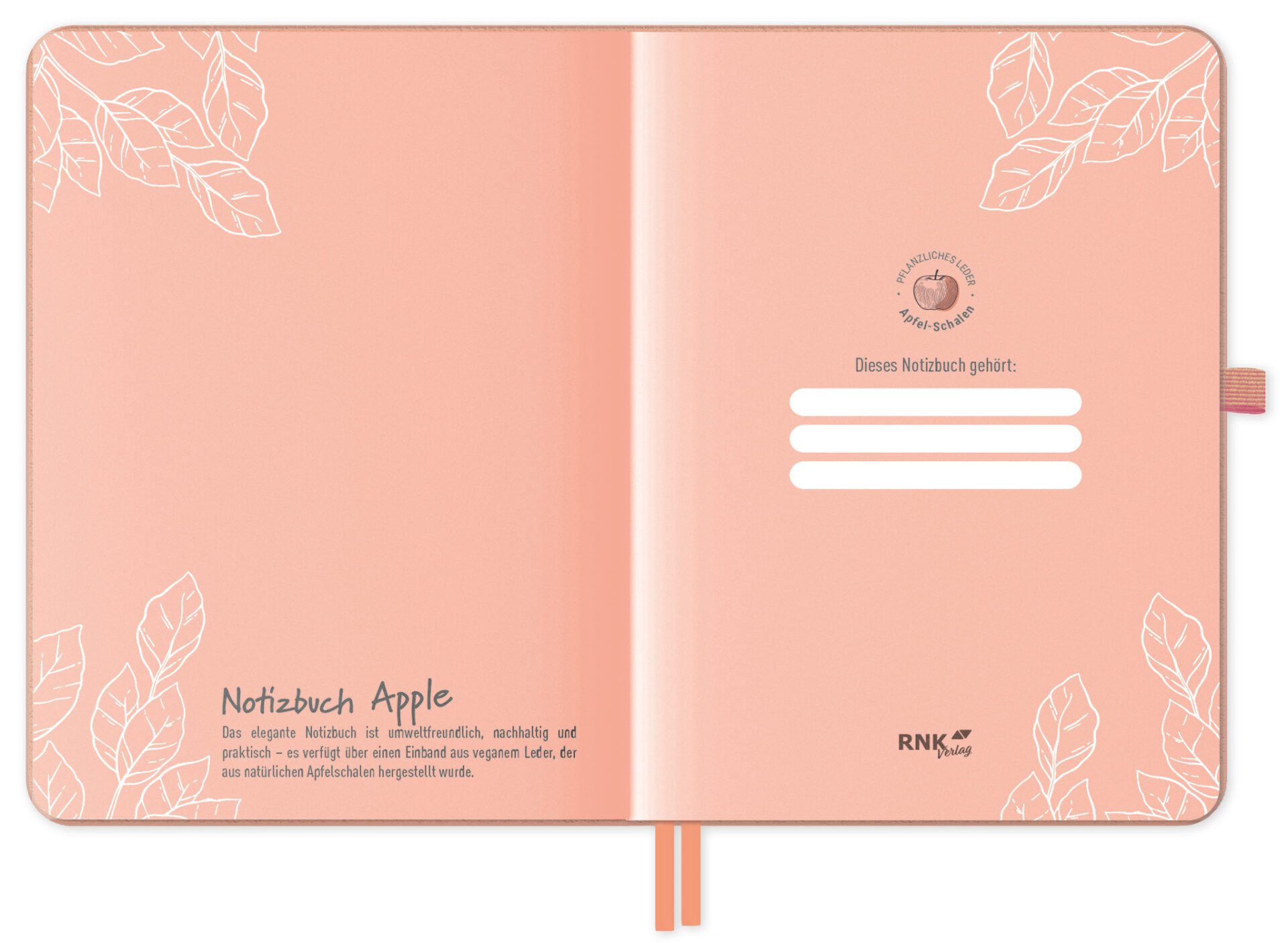 rnk-apple-notizbuch-din-a5-liniert-vegan-pastellgelb-1-st-ck image 3