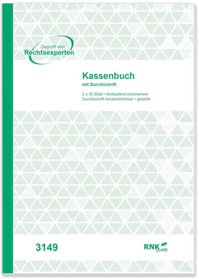 rnk-kassenbuch-din-a4-ohne-umsatzsteuer-nummeriert-2x50-blatt image 1