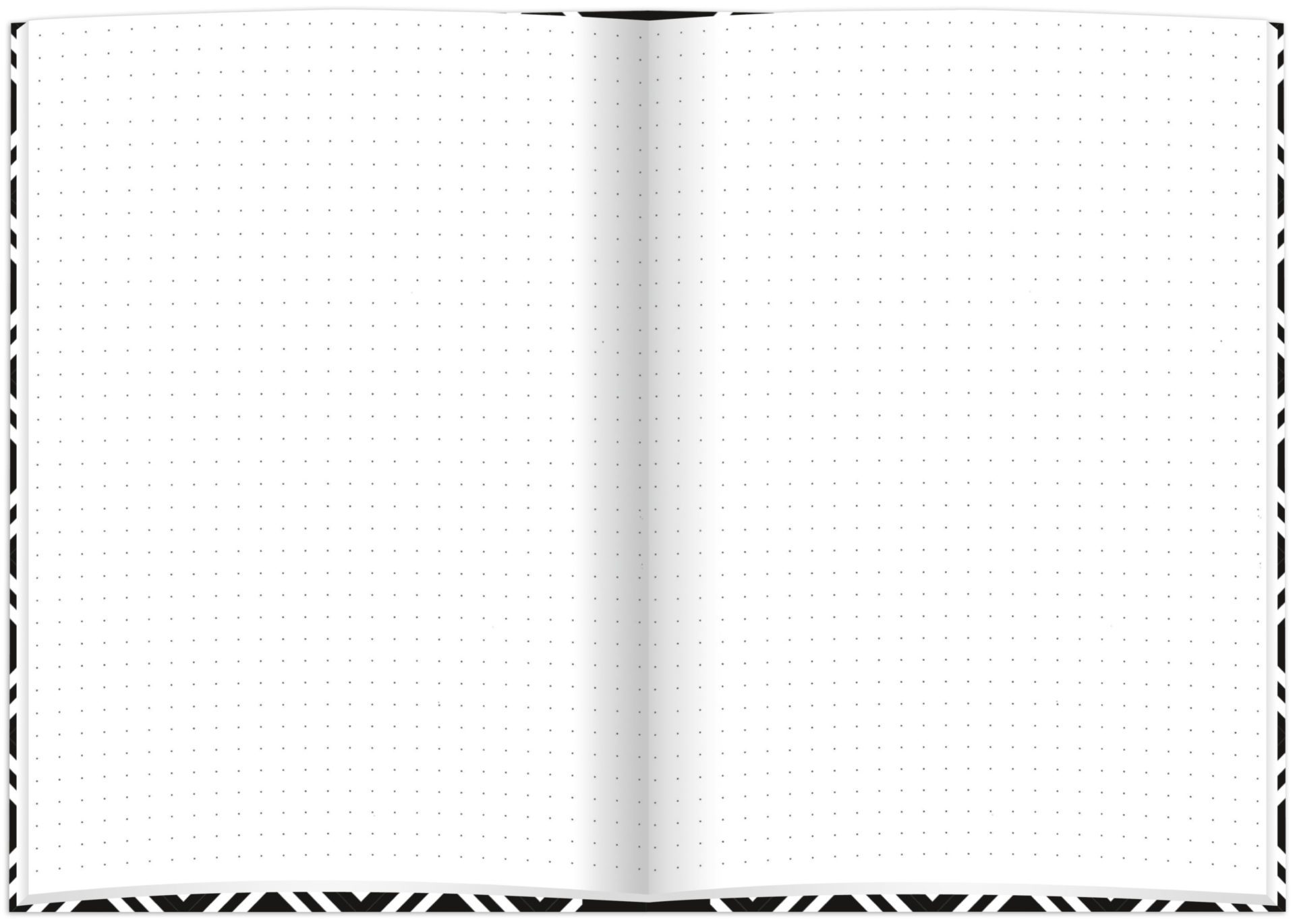 rnk-black-white-rhombus-notizbuch-dotted-a5-hardcover image 3