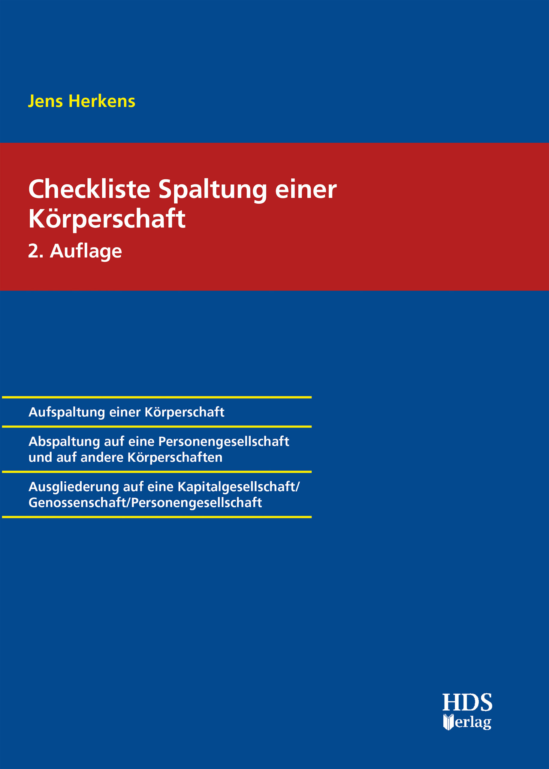 hds-steuern-checkliste-spaltung-einer-k-rperschaft-buch-2-auflage-umwstg image 1