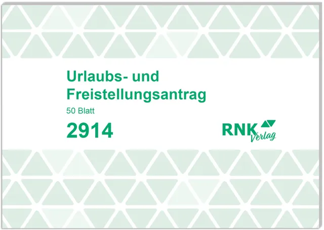 rnk-urlaubs-und-freistellungsantrag-a6-block-50-blatt image 1