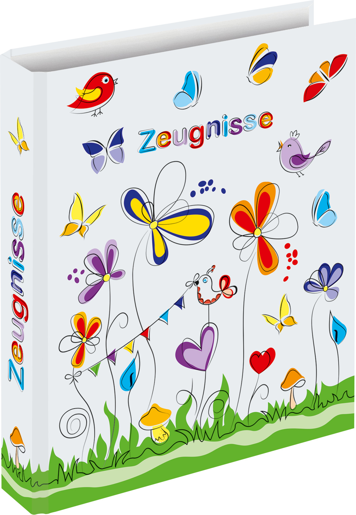 rnk-zeugnisringbuch-schmetterlinge-din-a4-4-ring image 1