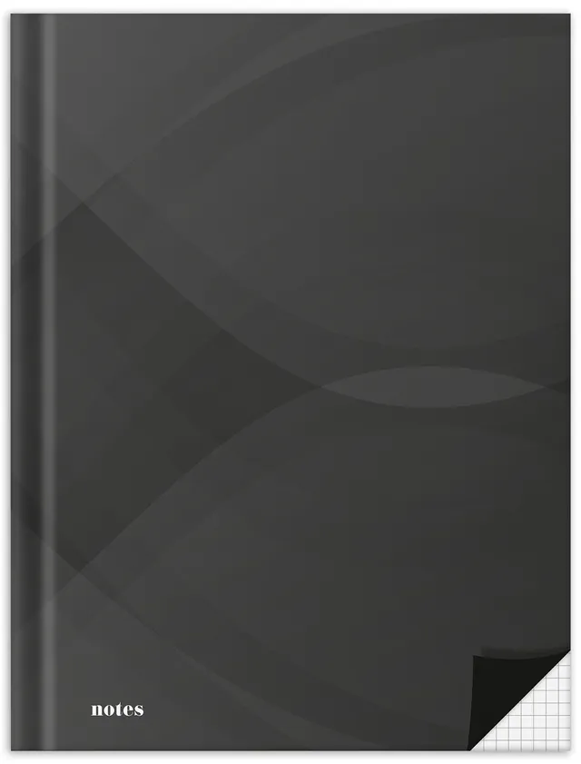 rnk-notes-carbon-black-notizbuch-a5-kariert-96-blatt image 1