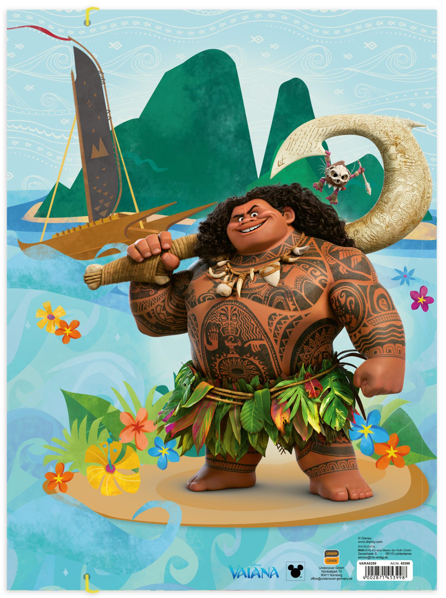 rnk-zeichenmappe-disney-vaiana-din-a3-gummizug image 3