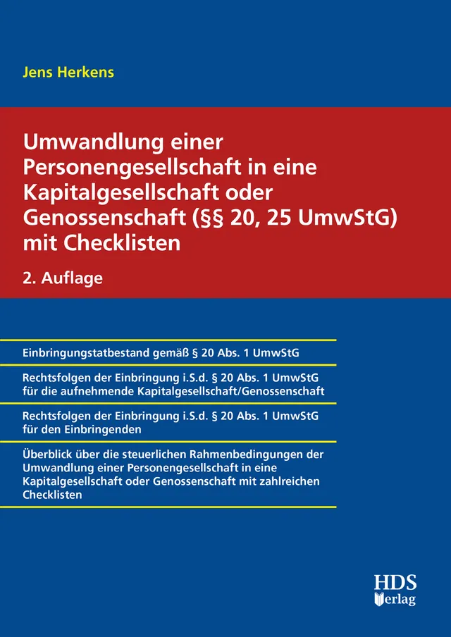 hds-umwandlung-personengesellschaft-umwstg-buch-2-auflage image 1