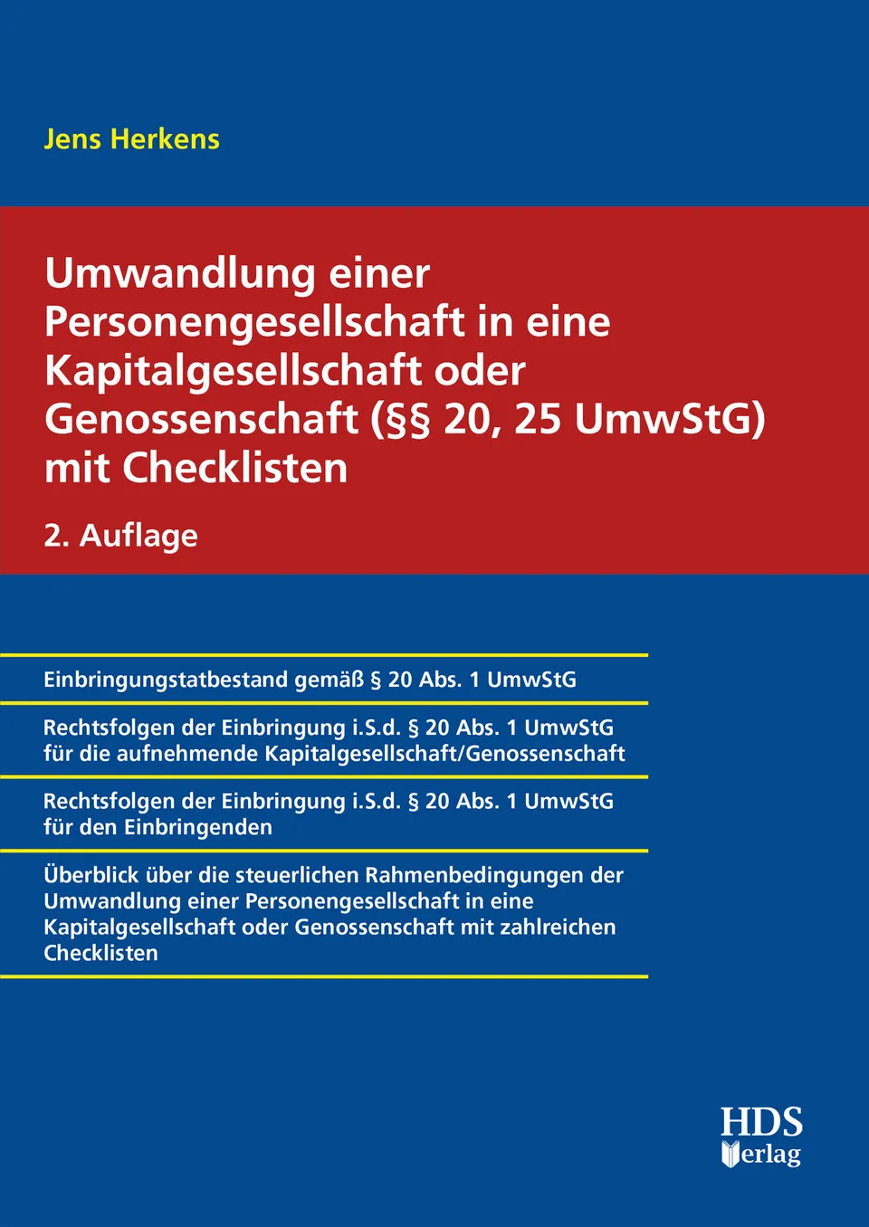 hds-umwandlung-personengesellschaft-umwstg-buch-2-auflage image 1