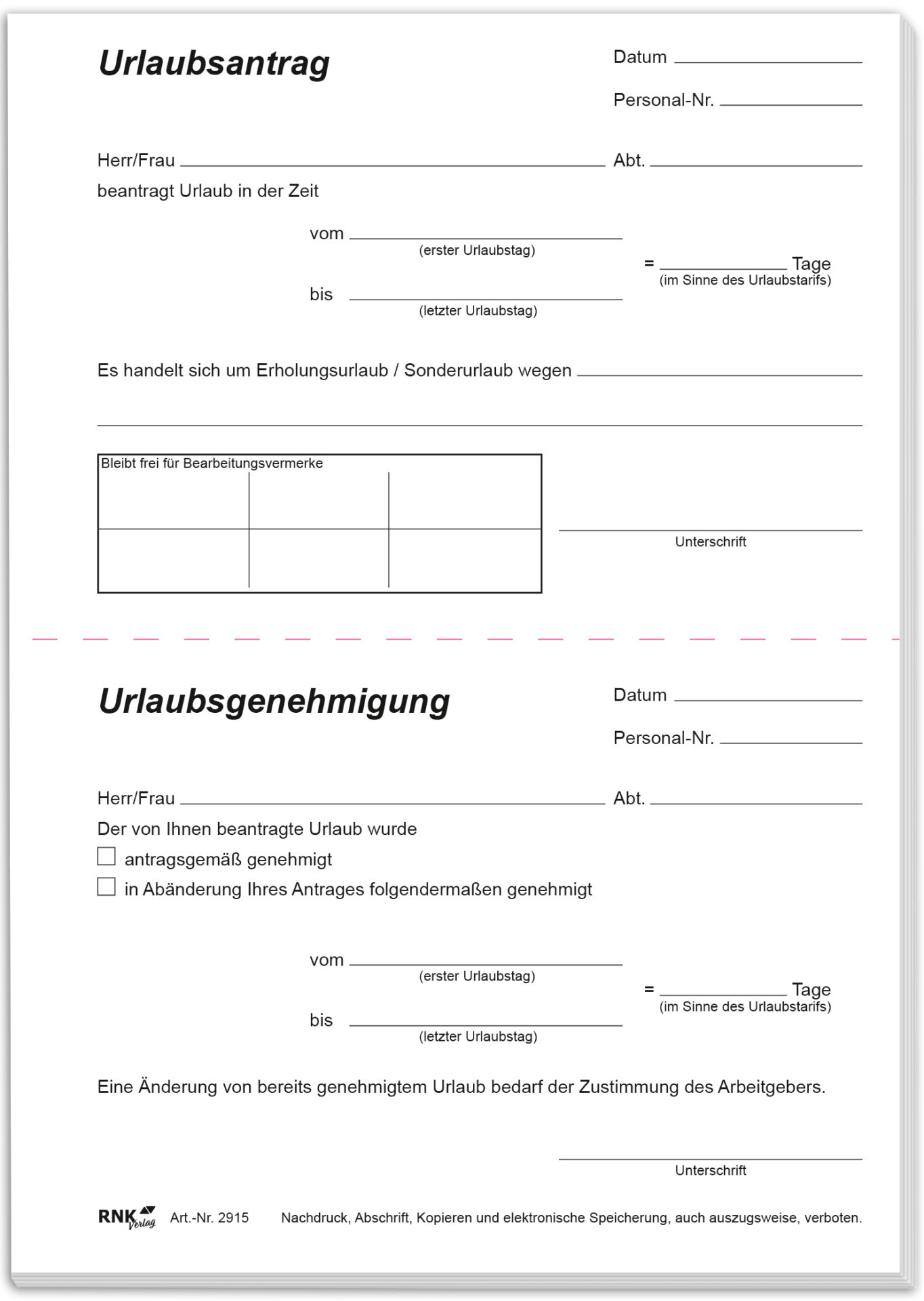 rnk-urlaubsantrag-block-din-a5-50-blatt-mit-perforation image 2