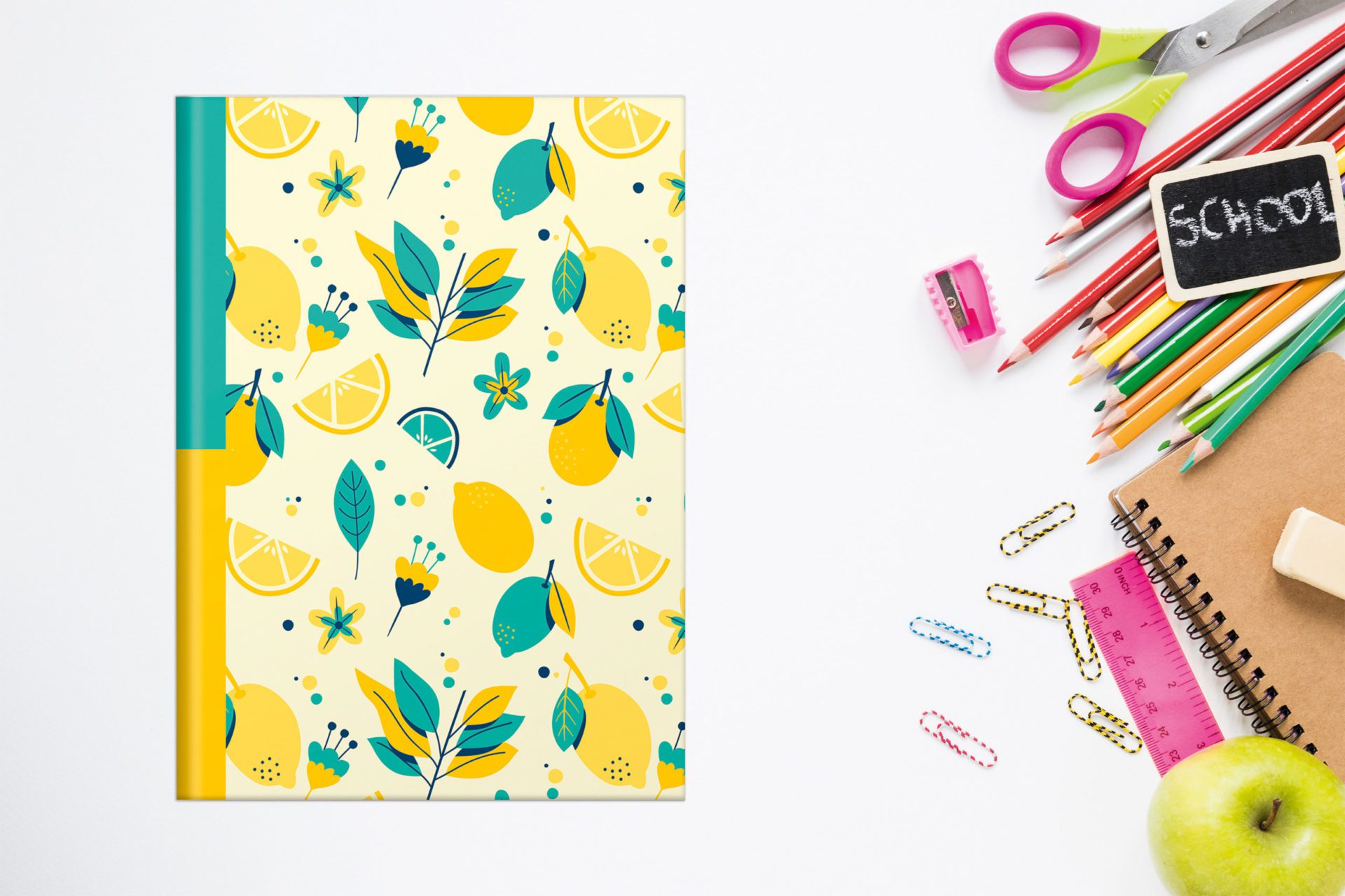 rnk-fresh-lemons-notizbuch-din-a5-kariert-96-blatt image 4
