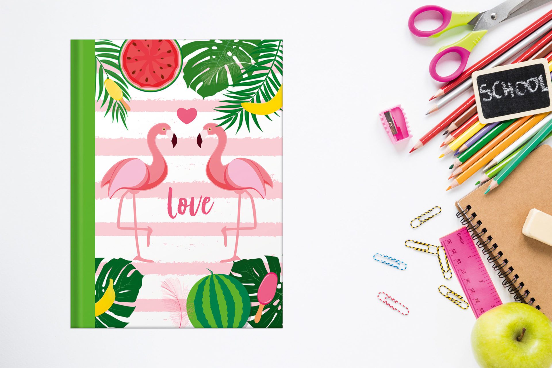 rnk-notizbuch-flamingo-gr-n-a5-dotted-hardcover image 5
