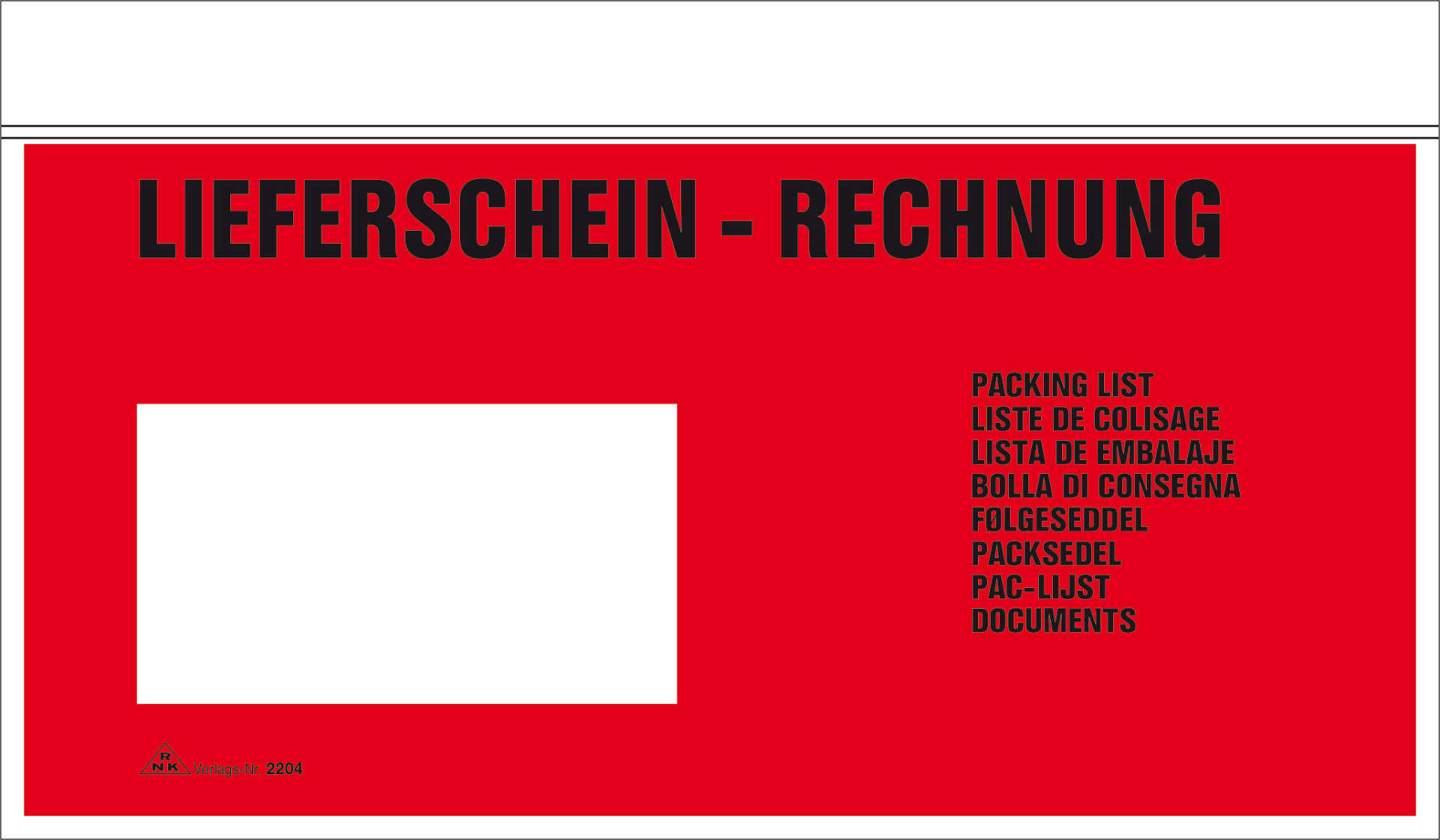 rnk-begleitpapiertaschen-lieferschein-rechnung-din-lang-100-st image 1