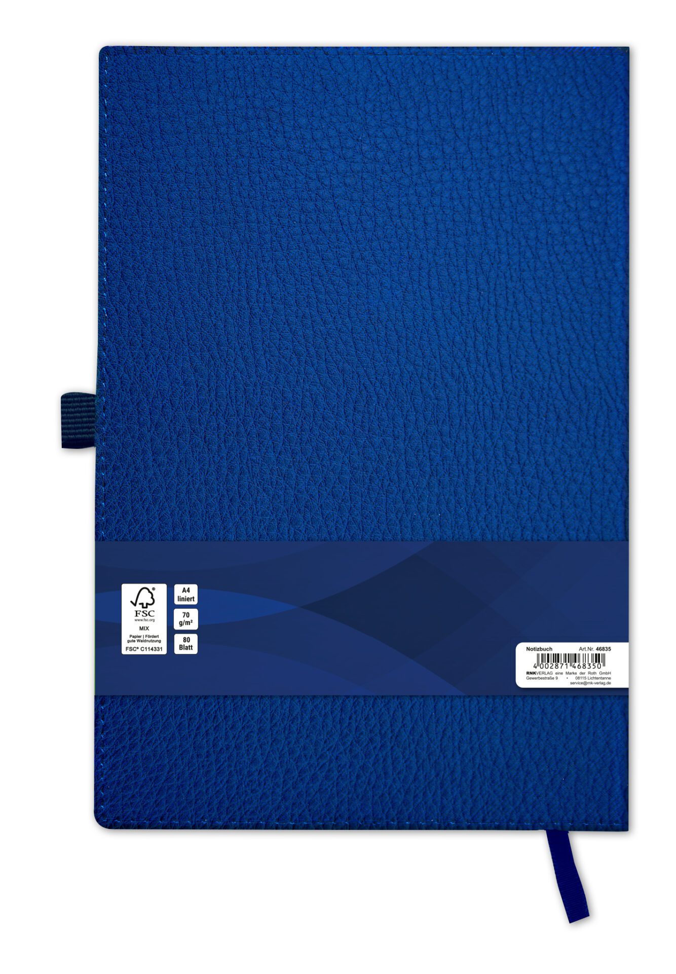 rnk-softline-pro-notizbuch-din-a4-liniert-blau-80-blatt image 2