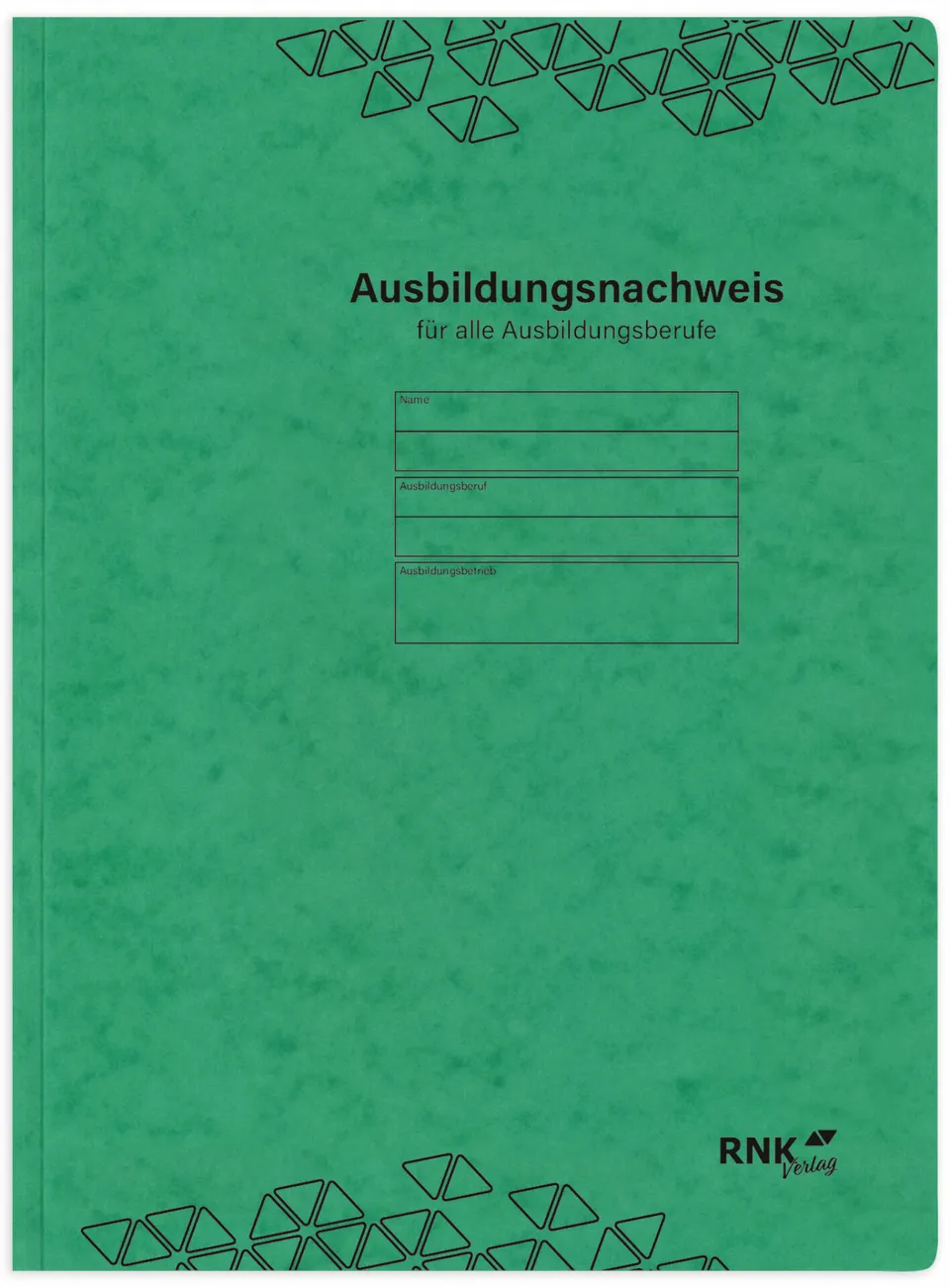 rnk-ausbildungsnachweis-hefter-din-a4-spezialkarton-gr-n-1-st-ck image 1