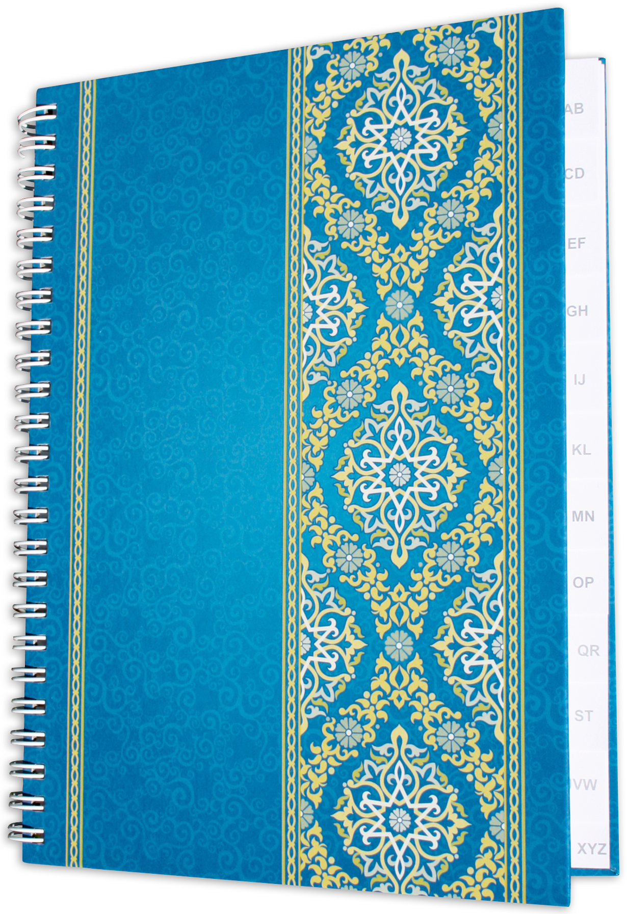 rnk-blue-orient-spiral-notizbuch-a-z-din-a5-register image 3