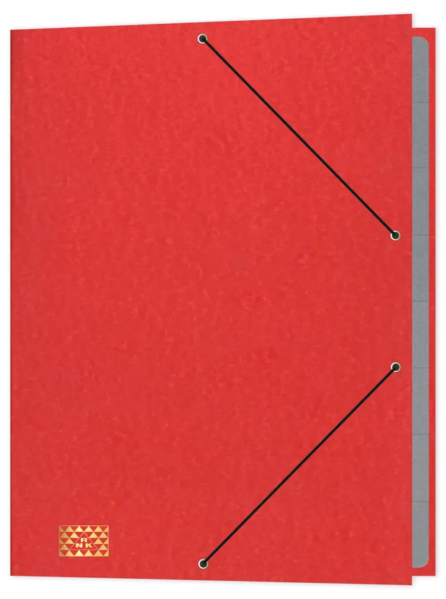 rnk-konferenzmappe-din-a4-rot-9-f-cher-gummizug image 1