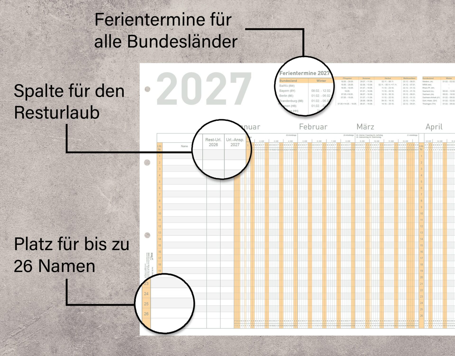 rnk-vertr-ge-urlaubsplaner-2027-orange-f-r-26-mitarbeiter image 3