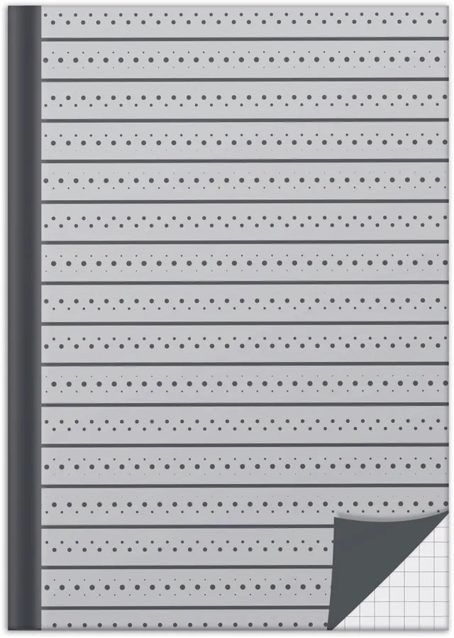 rnk-notizbuch-grey-din-a5-kariert-hardcover-96-blatt image 1