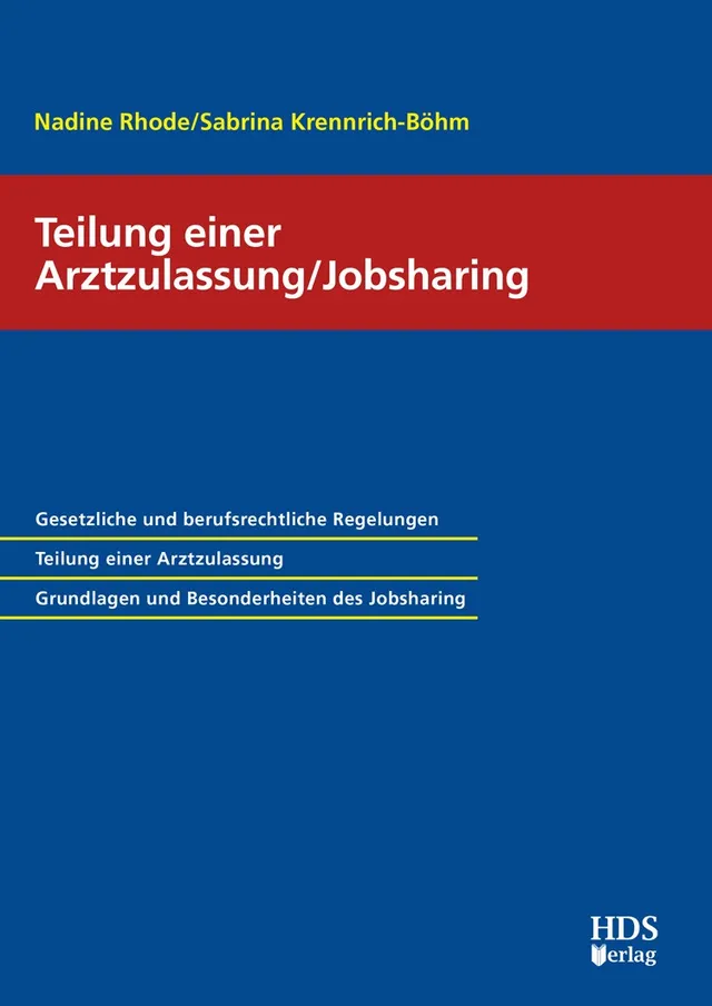 hds-rzte-teilung-arztzulassung-jobsharing-buch-1-auflage image 1