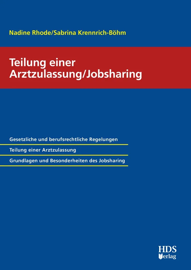 hds-rzte-teilung-arztzulassung-jobsharing-buch-1-auflage image 1