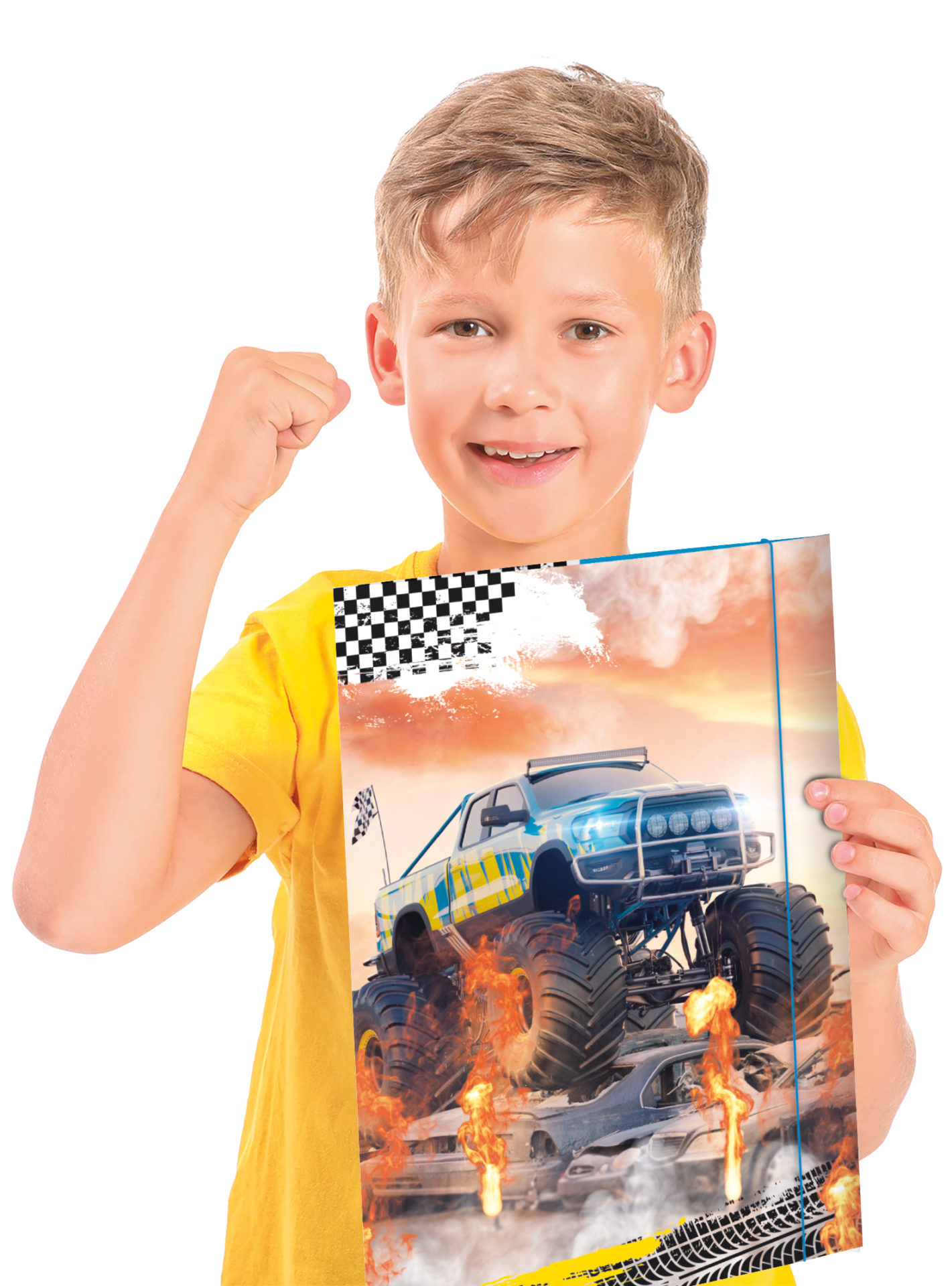 rnk-monster-truck-zeichenmappe-din-a3-mit-gummizug image 3