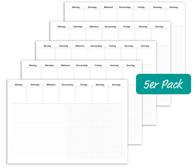 rnk-office-schreibunterlage-600x420-liniert-kariert-5er-pack image 1