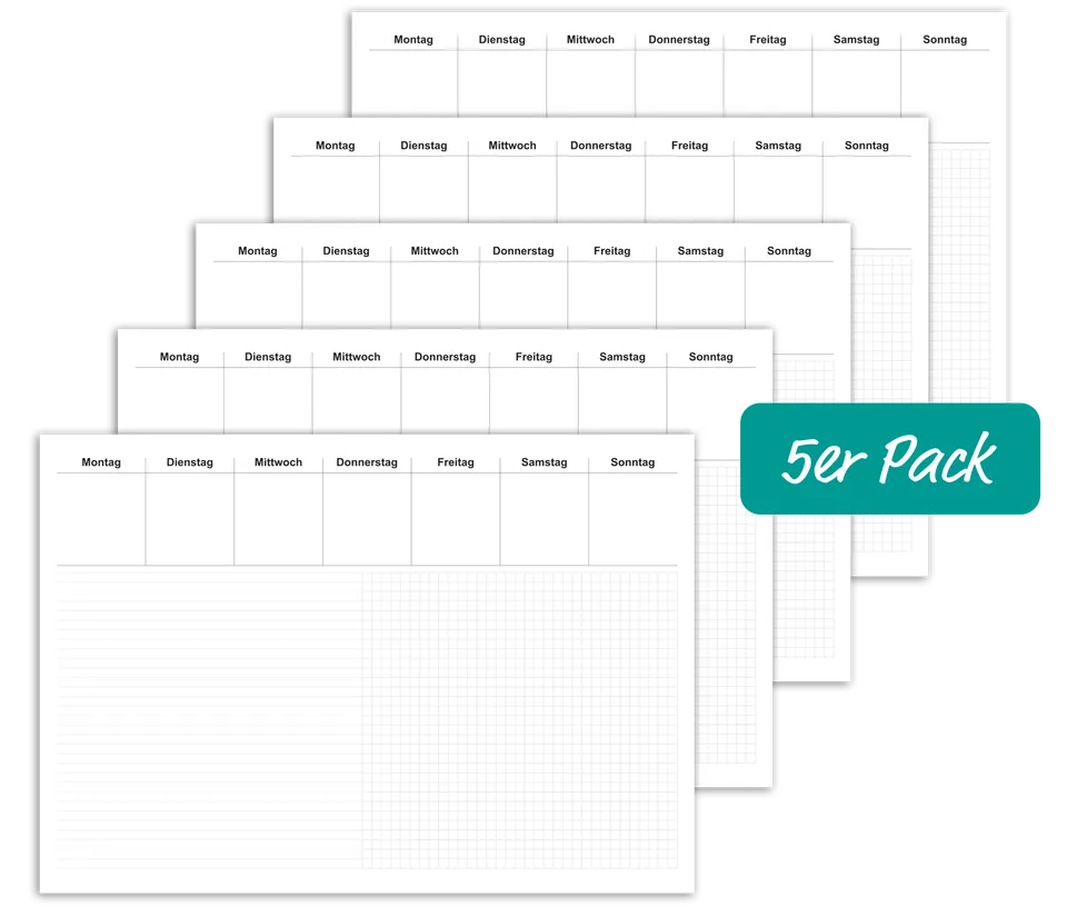 rnk-office-schreibunterlage-600x420-liniert-kariert-5er-pack image 1