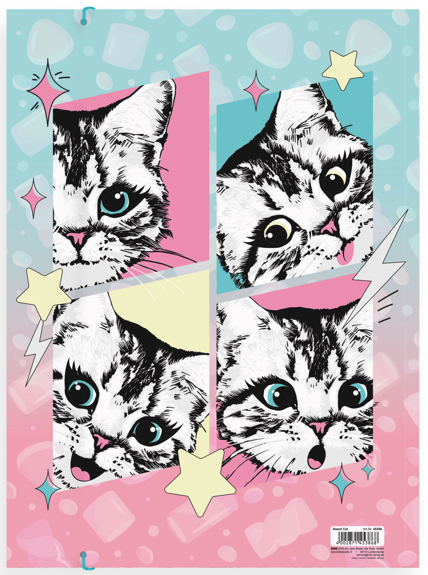 rnk-sweet-cat-zeichenmappe-a3-karton-mit-gummizug image 4