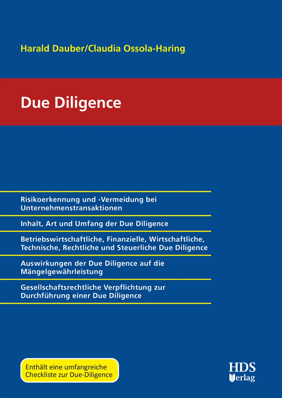 hds-due-diligence-buch-1-auflage-2023-mit-checkliste image 1
