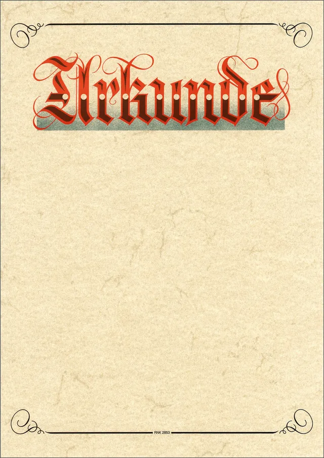 rnk-urkunden-aufschrift-urkunde-a4-elefantenhaut-10-st-ck image 1