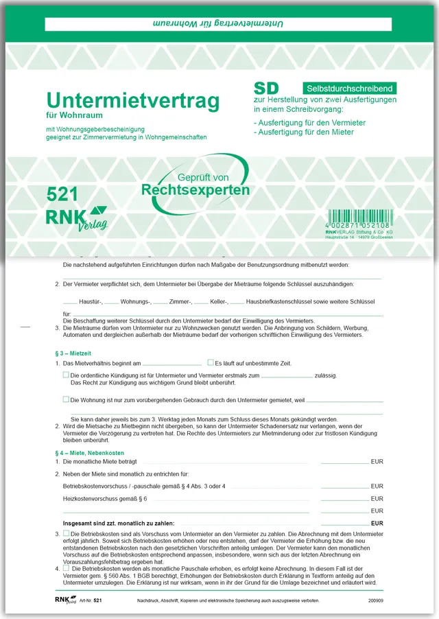 rnk-vertr-ge-untermietvertrag-wohnr-ume-formular-selbstdurchschreibend image 1