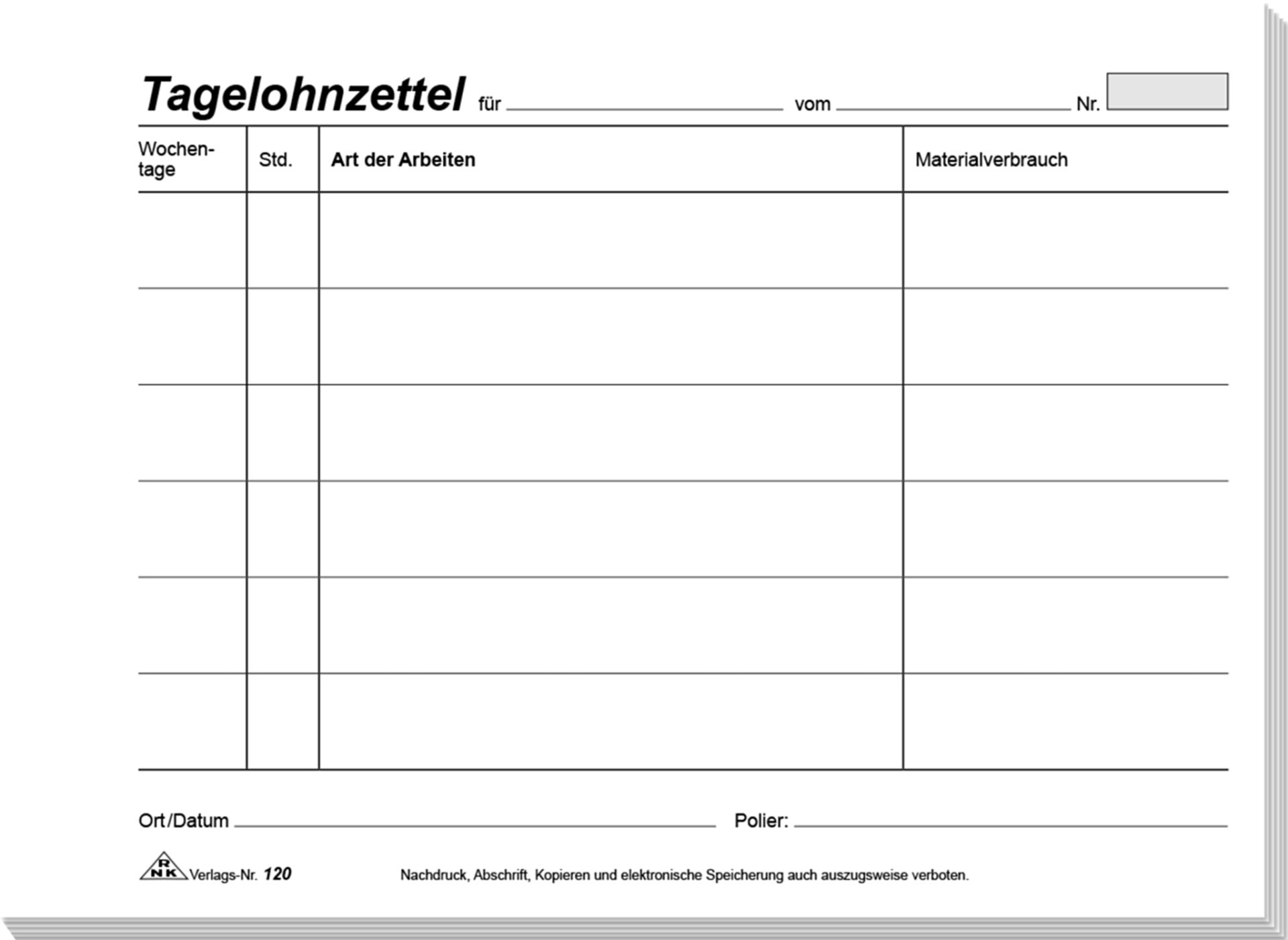 rnk-tagelohnzettel-block-din-a5-100-blatt-bau-formular image 1