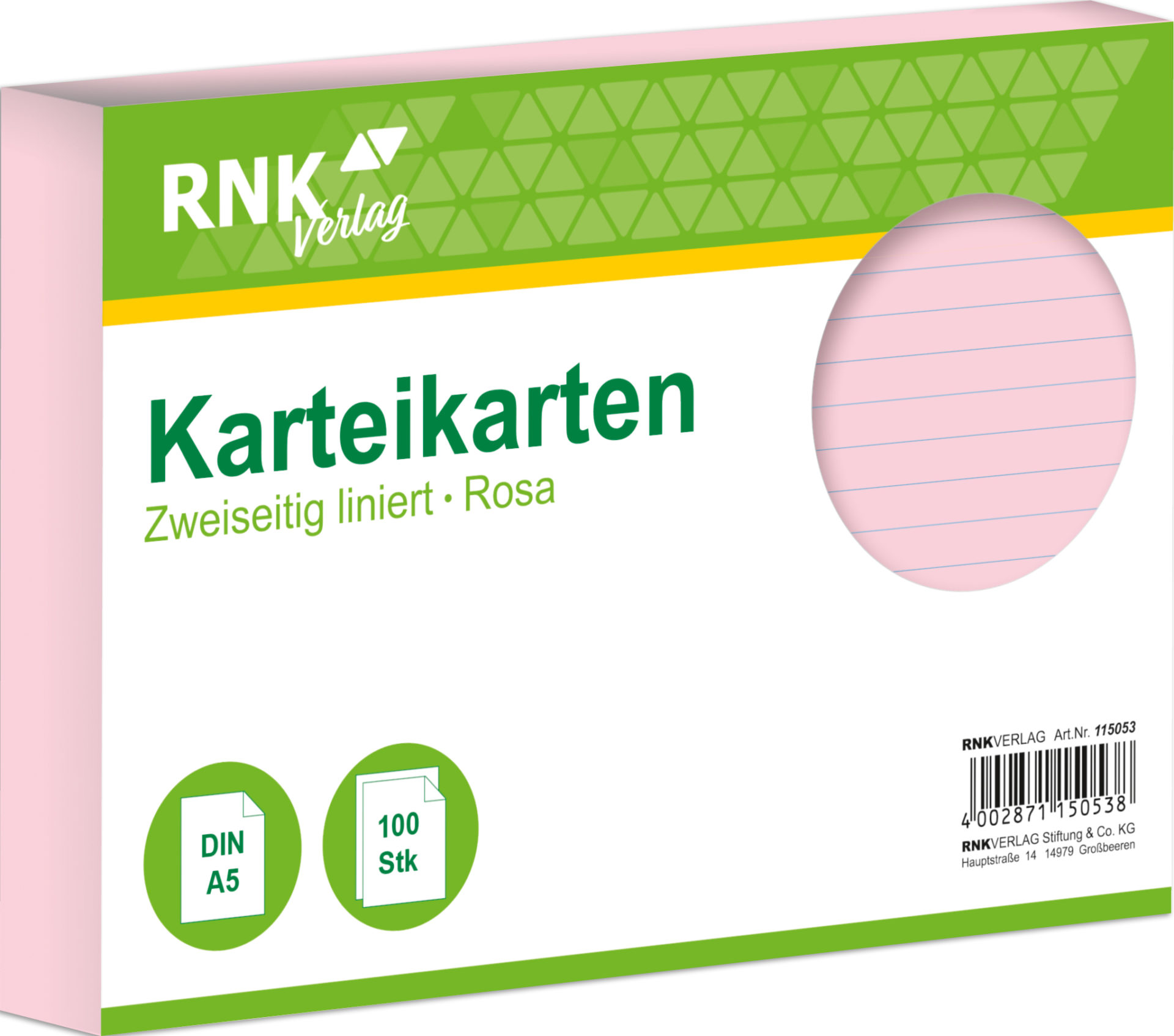 rnk-karteikarten-a5-rosa-liniert-100-st-ck image 1