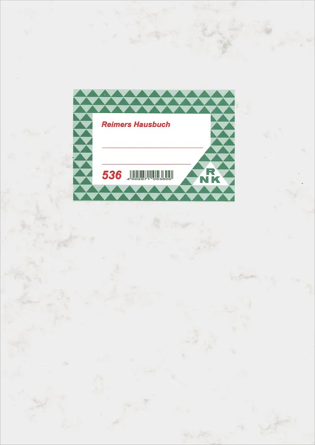 reimers-hausbuch-12-seiten-f-r-3-monate-pro-seite-rnk image 1