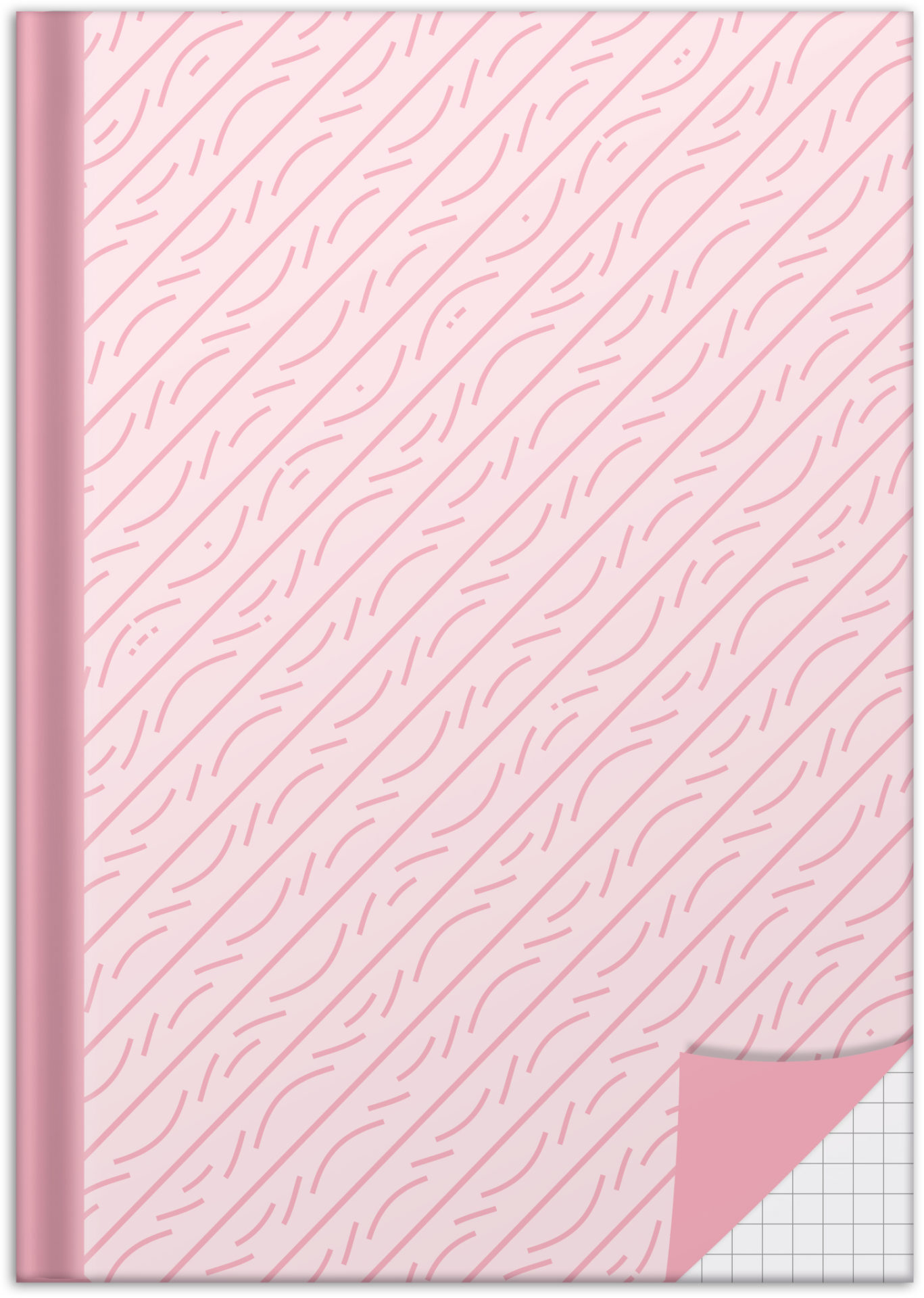 rnk-rose-notizbuch-din-a5-kariert-96-blatt-hardcover image 1