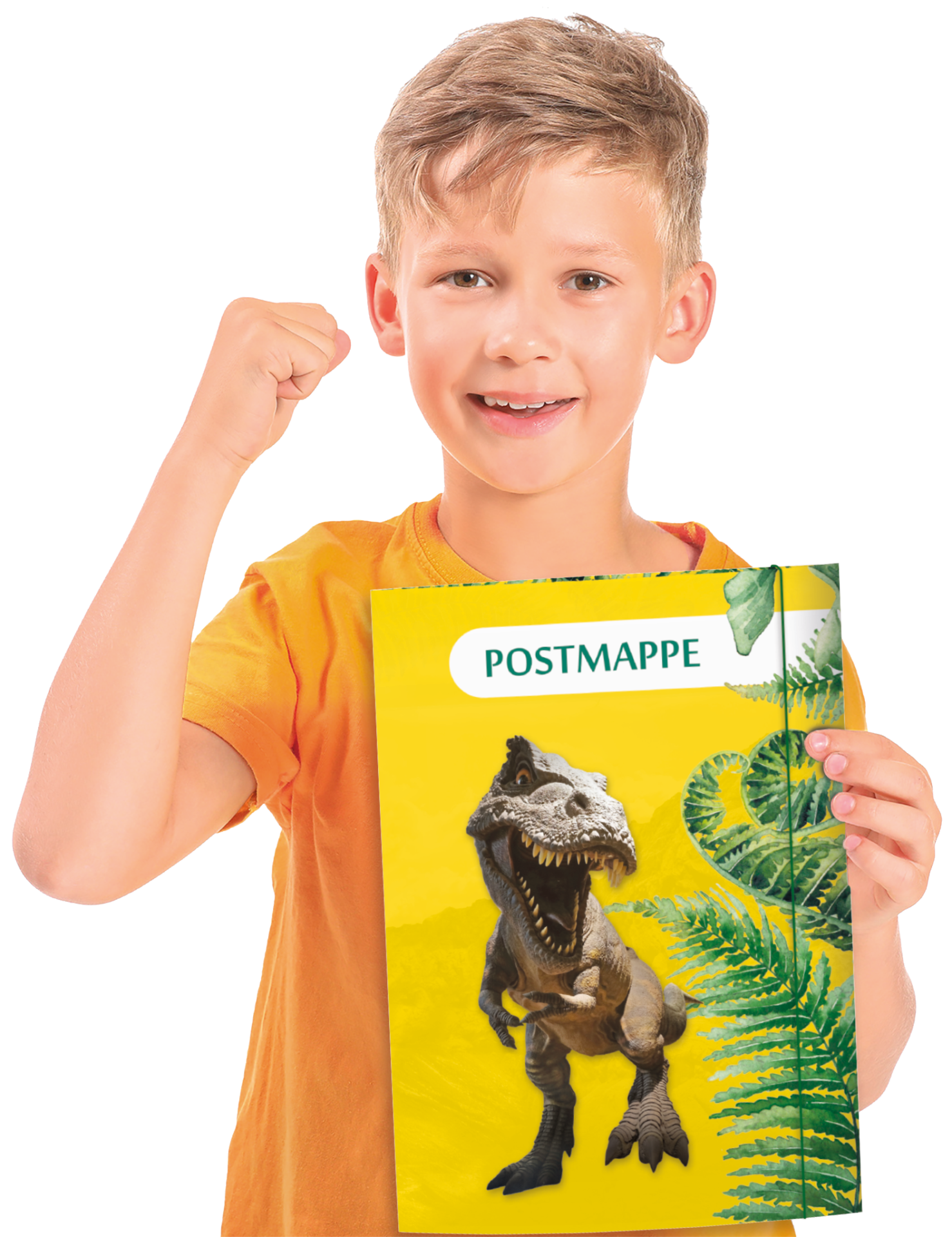 rnk-postmappe-tyrannosaurus-din-a4-sammelmappe-gelb-mit-gummizug image 3