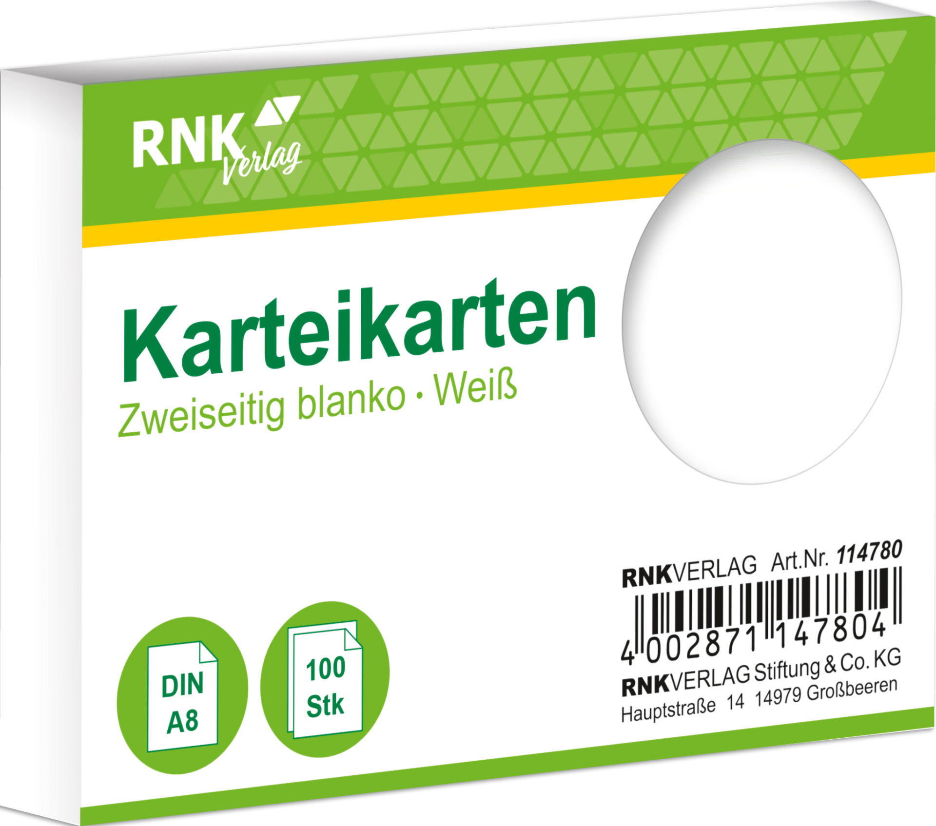 rnk-karteikarten-din-a8-wei-blanko-100-st-ck image 1