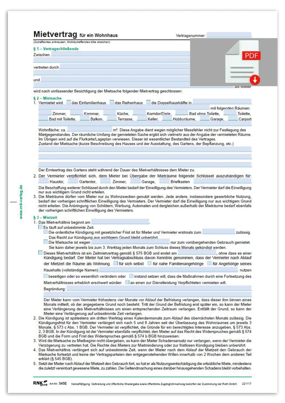 rnk-hausmietvertrag-mit-wohnungsgeberbescheinigung-vordruck image 1
