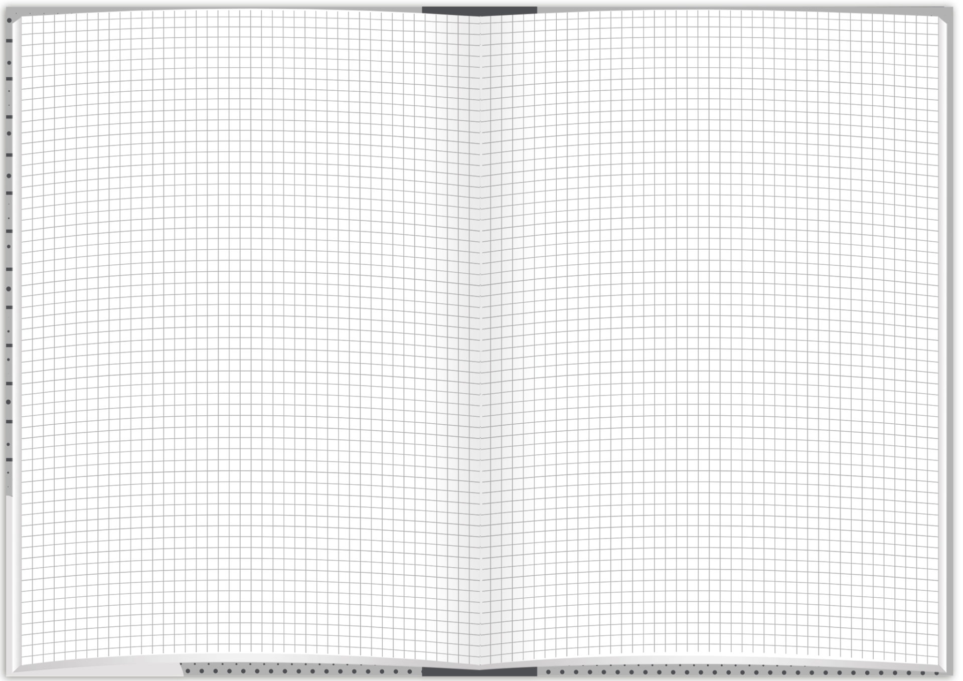 rnk-notizbuch-grey-din-a5-kariert-hardcover-96-blatt image 3