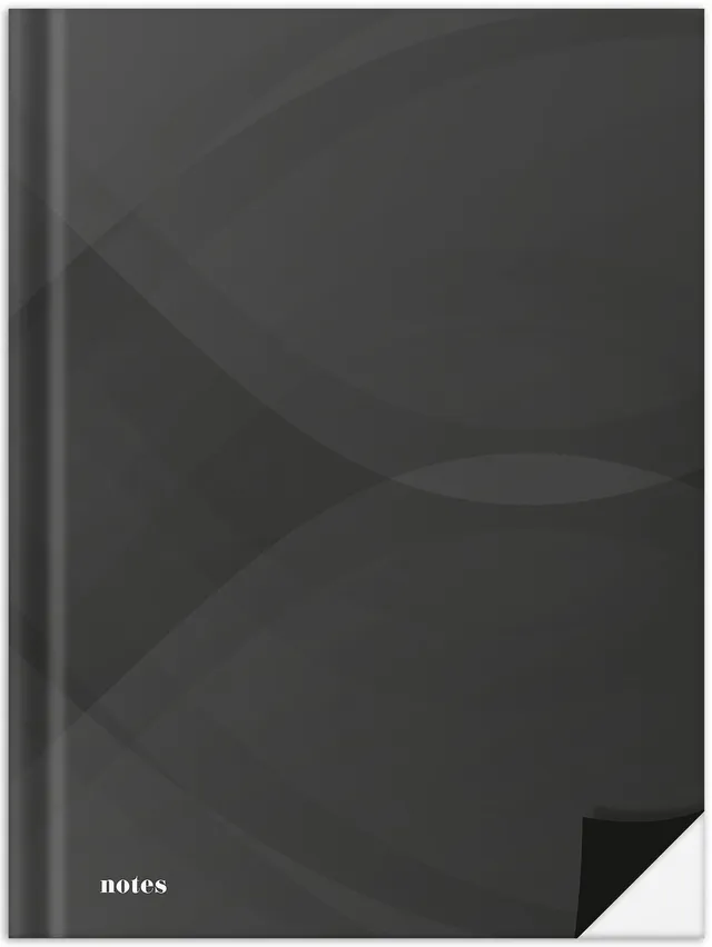 rnk-notizbuch-notes-carbon-black-a5-blanko image 1