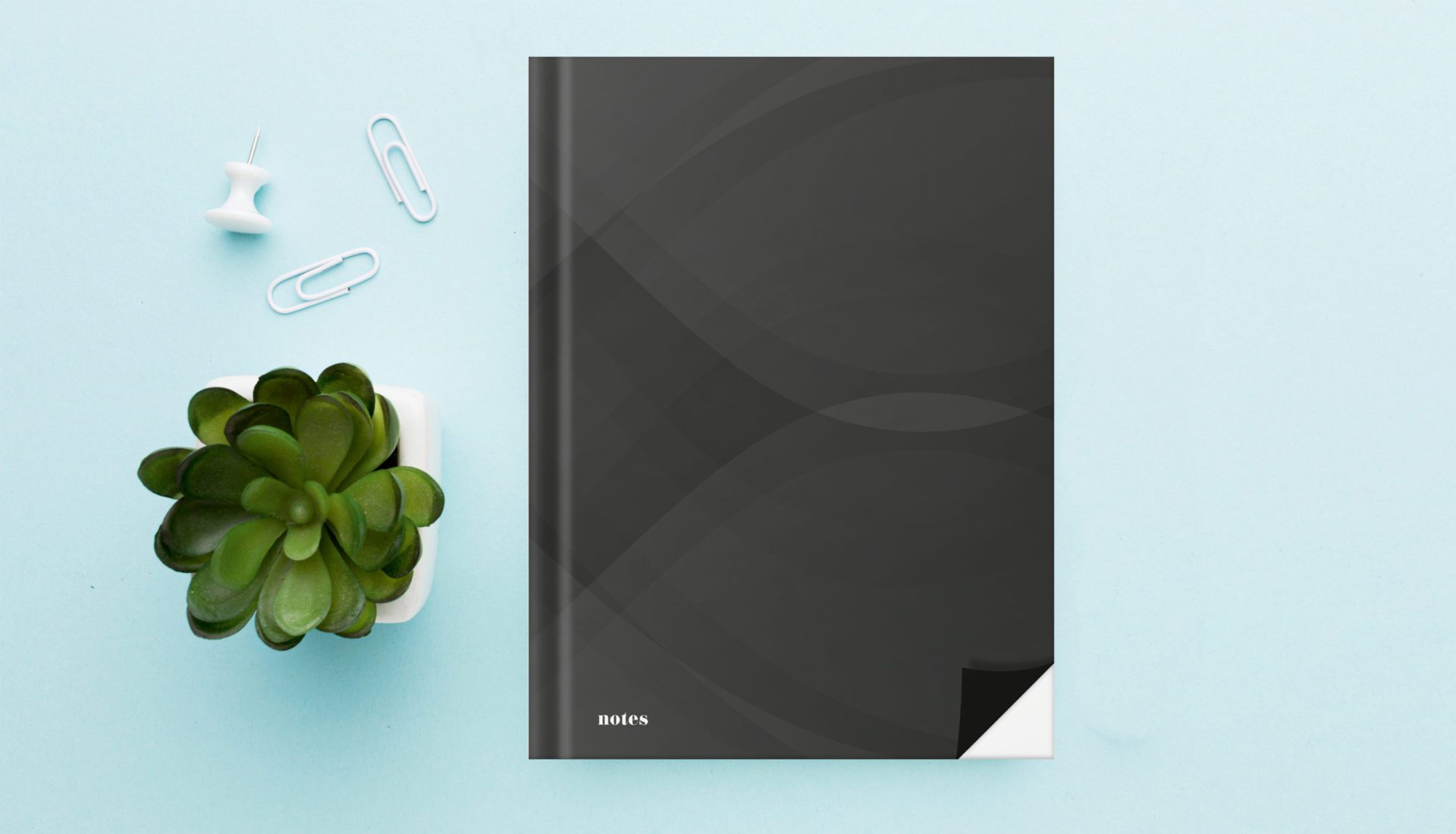 rnk-schul-schreibbedarf-notizbuch-notes-carbon-black-a4-blanko image 5